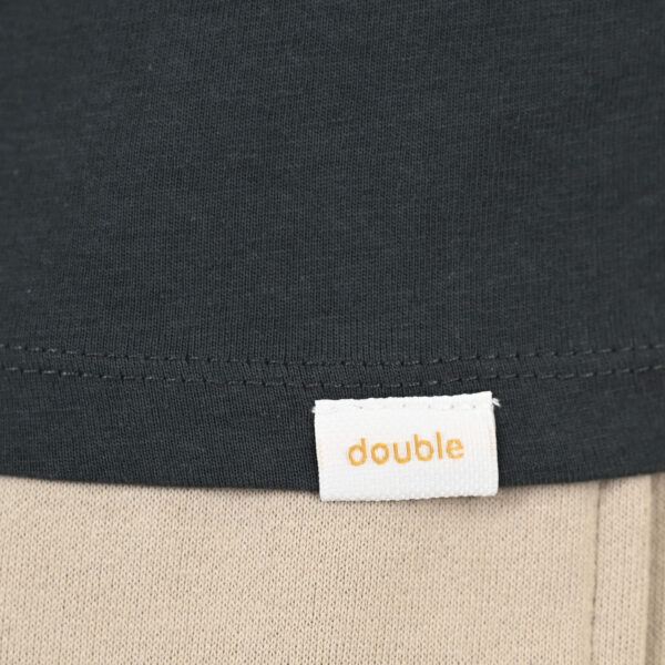261TS-9122 T-SHIRT WITH DOUBLE PRESSED PRINT SHADOW GREY