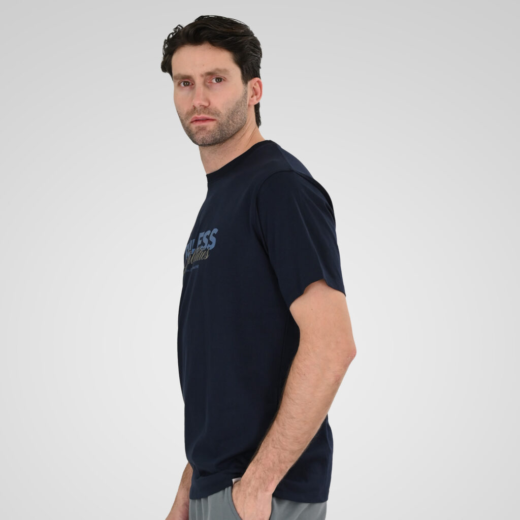 261TS-9122 T-SHIRT WITH DOUBLE PRESSED PRINT NAVY