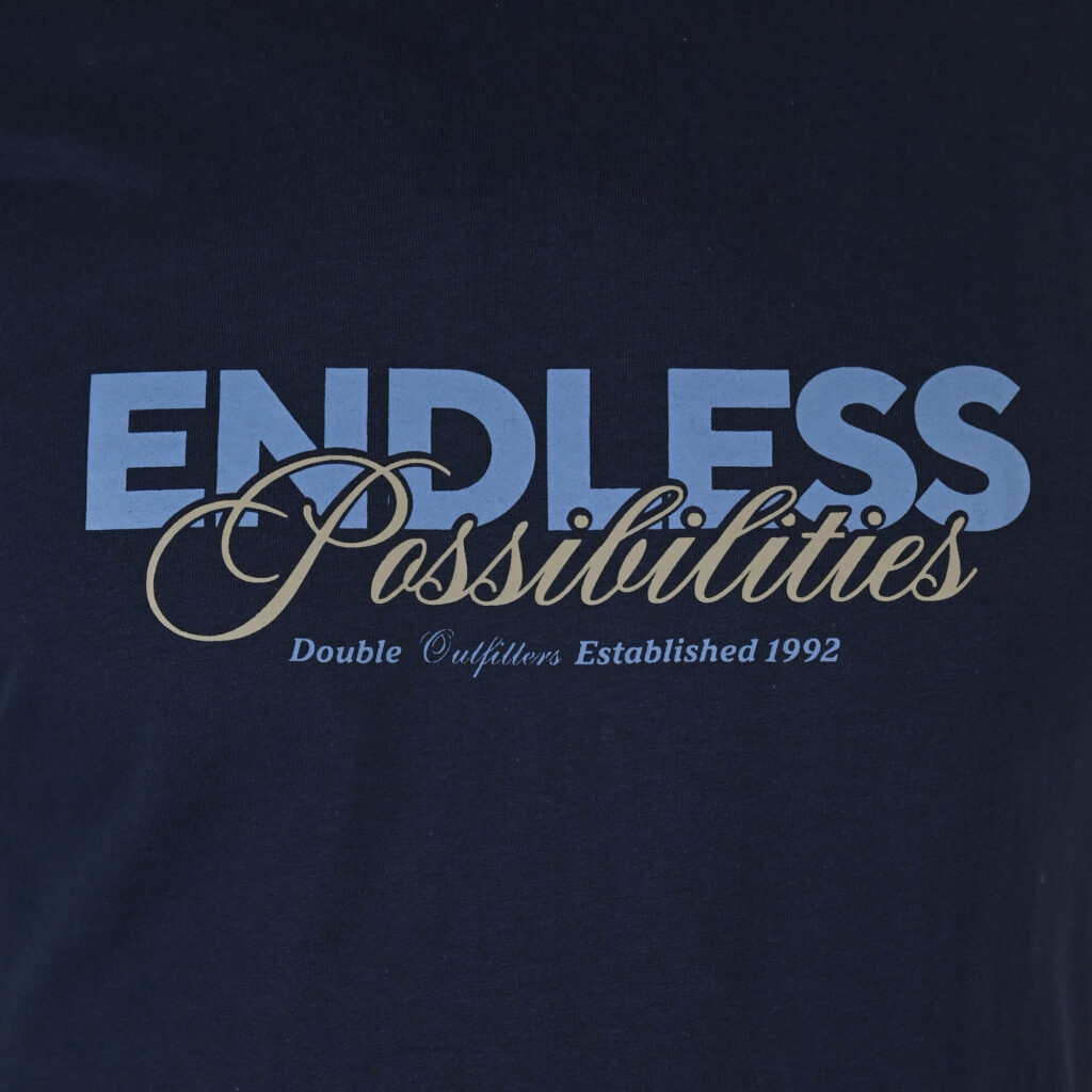 261TS-9122 T-SHIRT WITH DOUBLE PRESSED PRINT NAVY