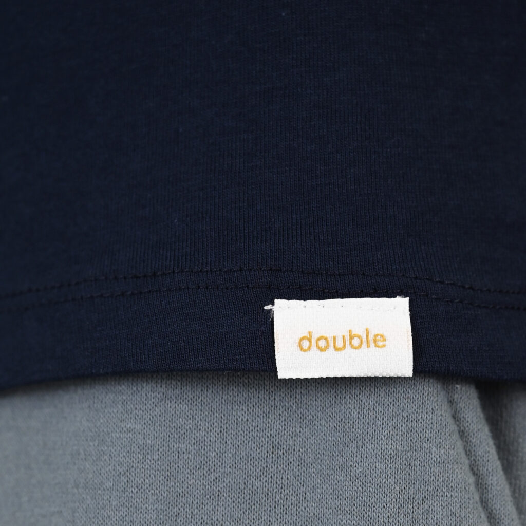 261TS-9122 T-SHIRT WITH DOUBLE PRESSED PRINT NAVY