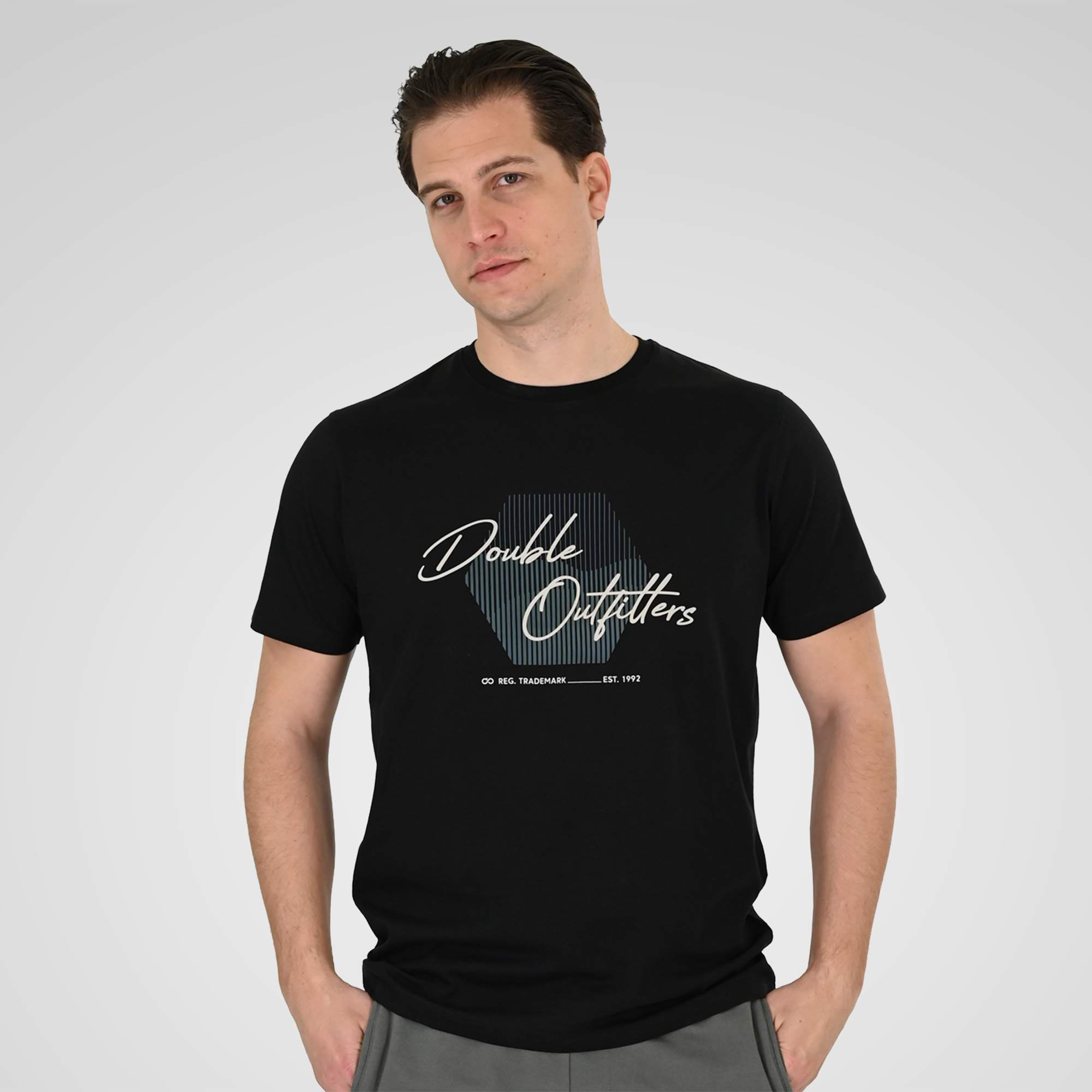 261TS-9123 T-SHIRT WITH HIGH DENSITY PRINT BLACK - Image 1