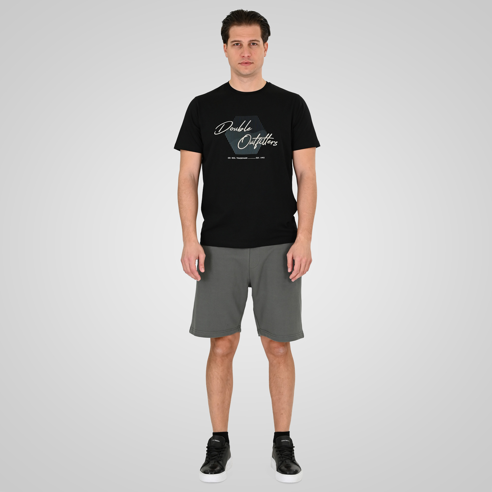 261TS-9123 T-SHIRT WITH HIGH DENSITY PRINT BLACK - Image 2
