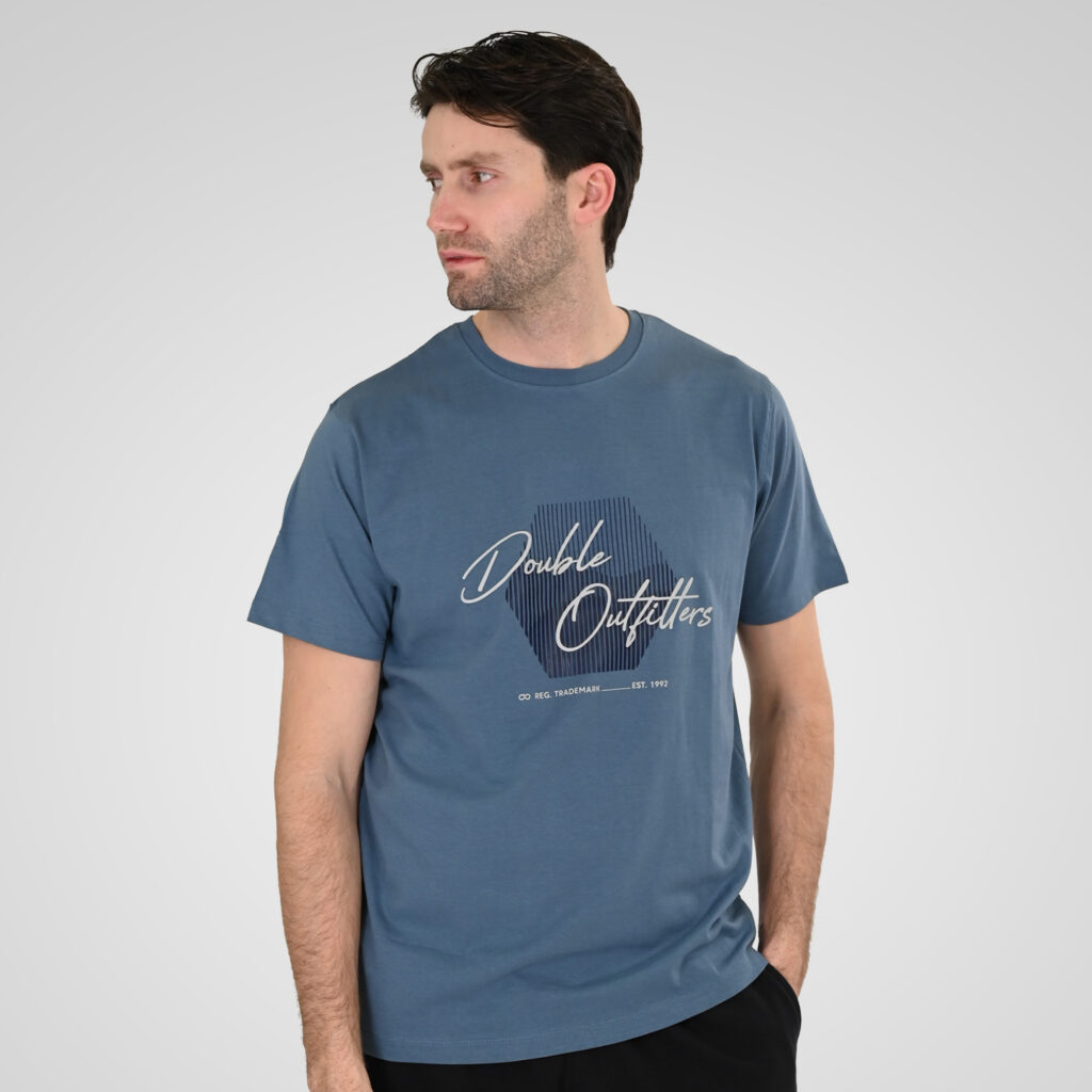 261TS-9123 T-SHIRT WITH HIGH DENSITY PRINT DUSTY BLUE