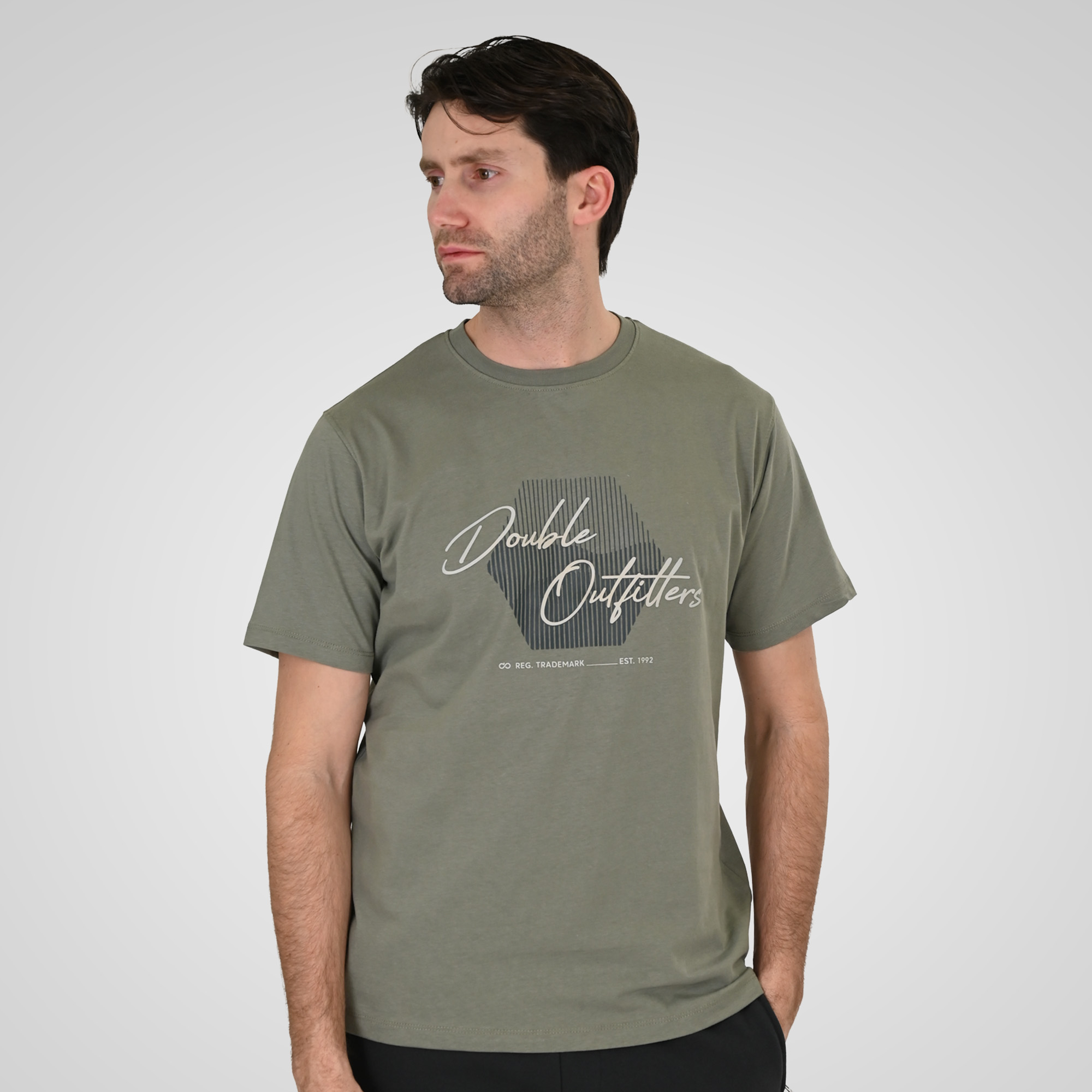 261TS-9123 T-SHIRT WITH HIGH DENSITY PRINT AGAVE GREEN - Image 1