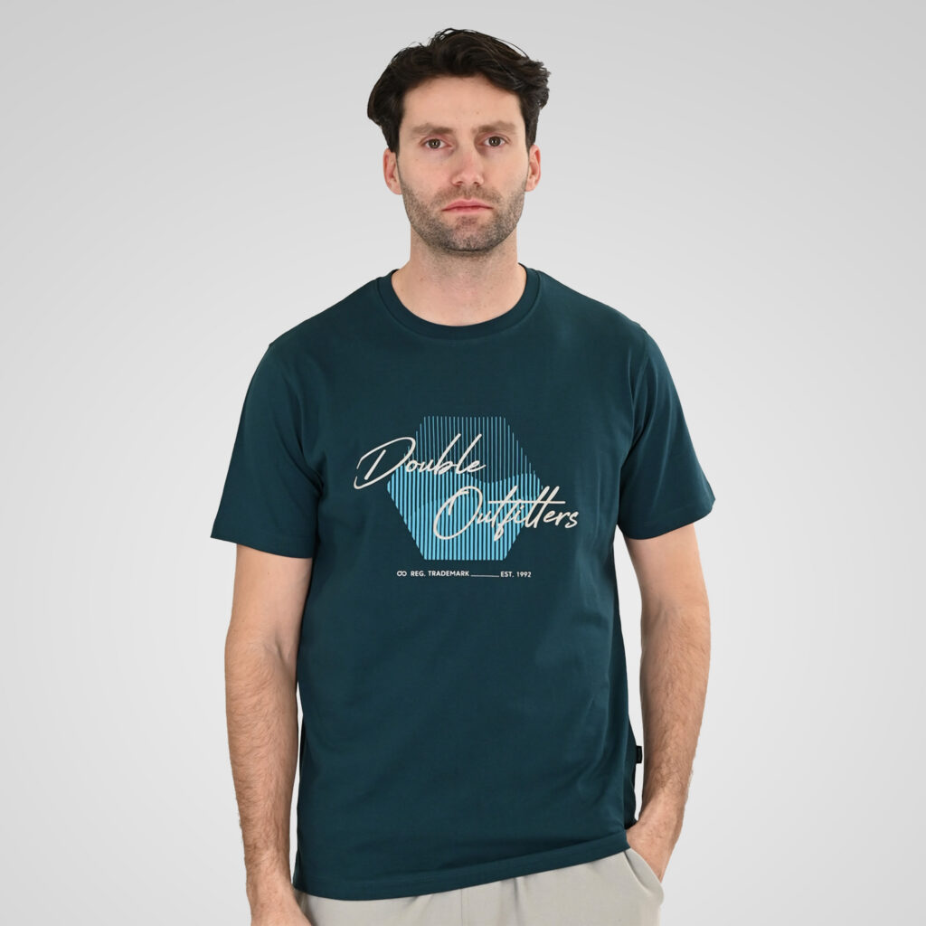 261TS-9123 T-SHIRT WITH HIGH DENSITY PRINT DEEP TEAL