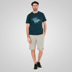 261TS-9123 T-SHIRT WITH HIGH DENSITY PRINT DEEP TEAL
