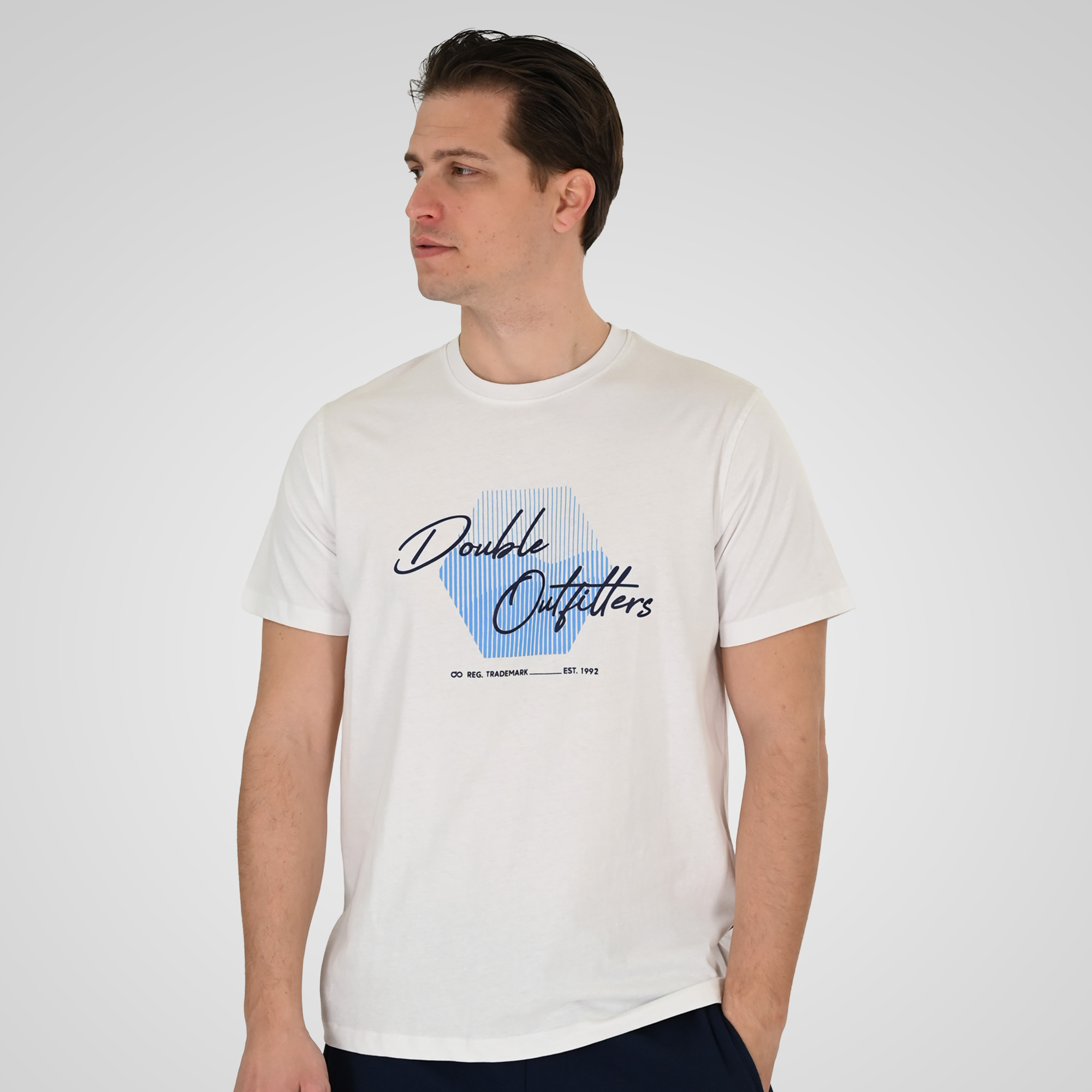 261TS-9123 T-SHIRT WITH HIGH DENSITY PRINT WHITE - Image 1