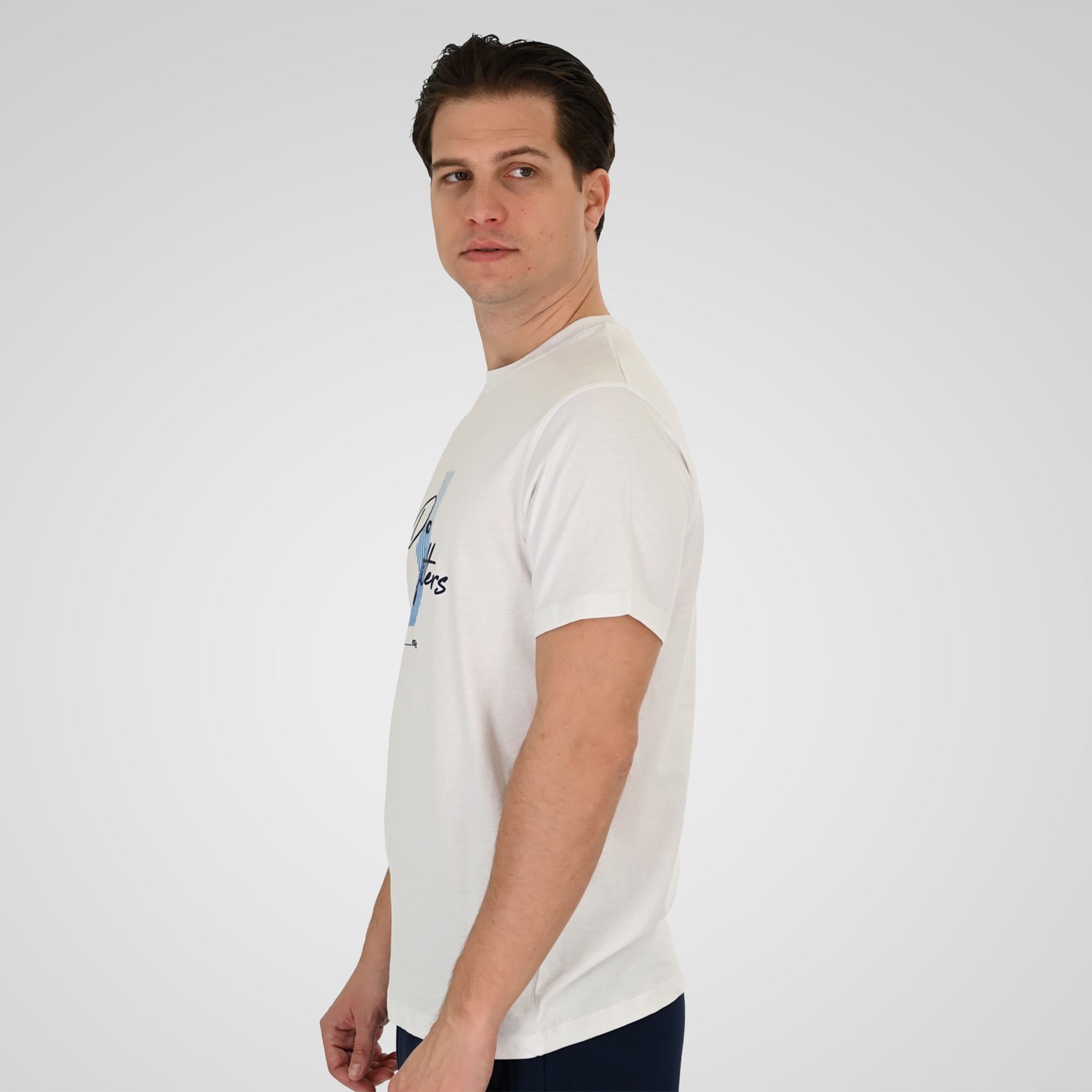 261TS-9123 T-SHIRT WITH HIGH DENSITY PRINT WHITE - Image 3