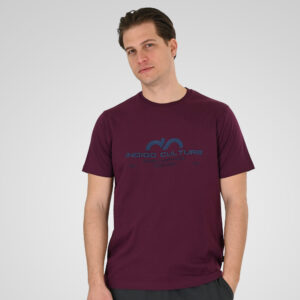 261TS-9124 T-SHIRT WITH HIGH DENSITY PRINT DK RASPBERRY