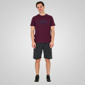 261TS-9124 T-SHIRT WITH HIGH DENSITY PRINT DK RASPBERRY