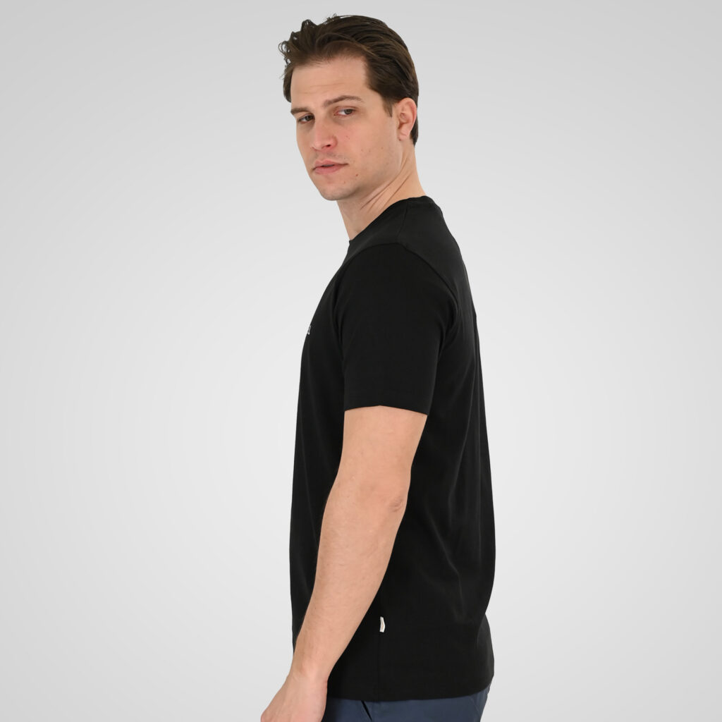 261TS-9125 T-SHIRT WITH DOUBLE PRESSED PRINT BLACK