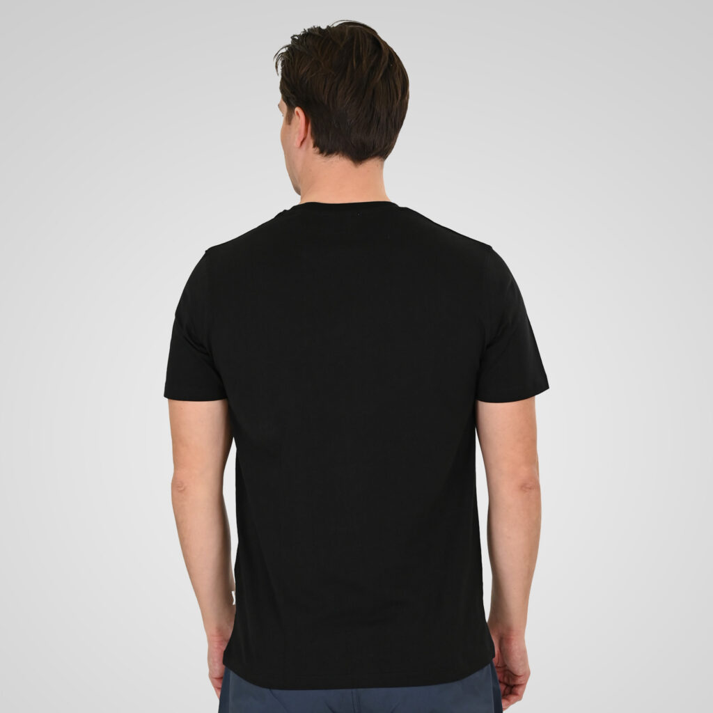 261TS-9125 T-SHIRT WITH DOUBLE PRESSED PRINT BLACK
