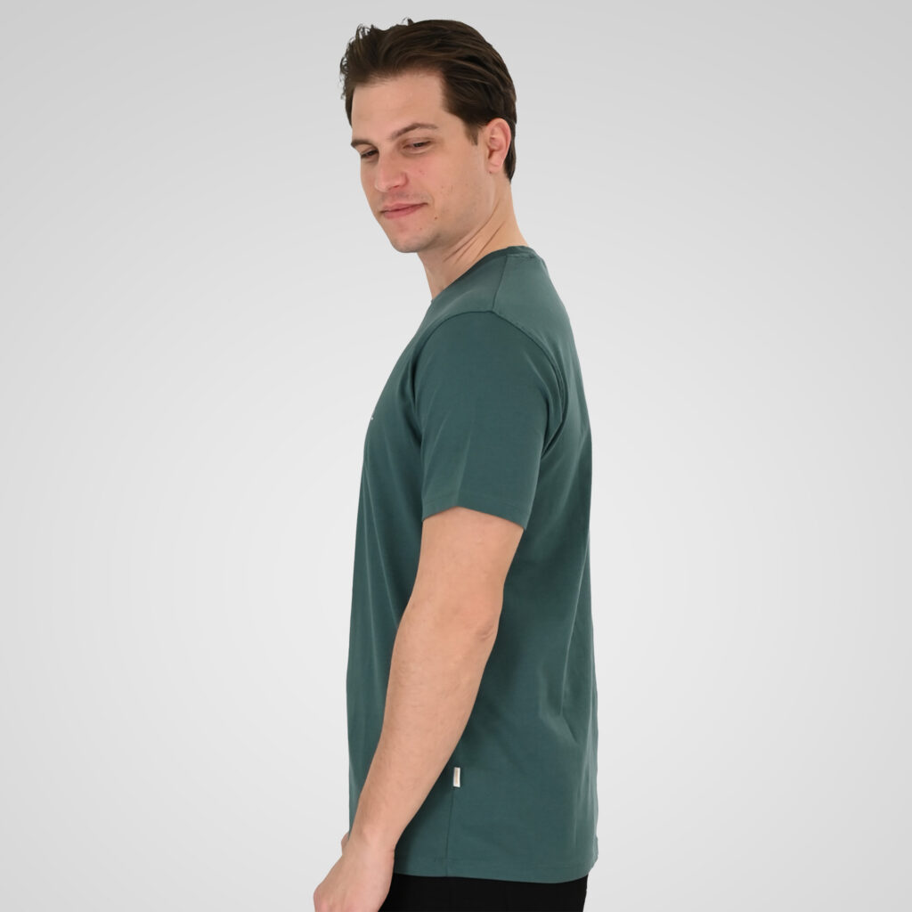 261TS-9125 T-SHIRT WITH DOUBLE PRESSED PRINT PESTO