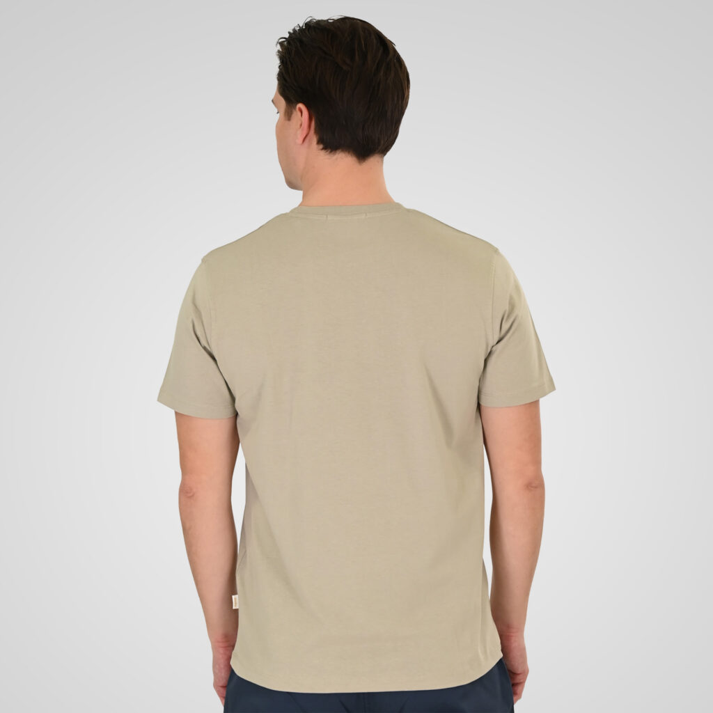 261TS-9125 T-SHIRT WITH DOUBLE PRESSED PRINT STONE BEIGE