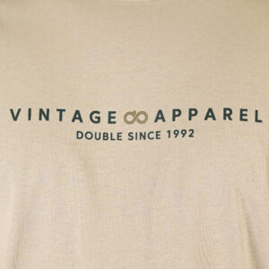 261TS-9125 T-SHIRT WITH DOUBLE PRESSED PRINT STONE BEIGE - Image 5