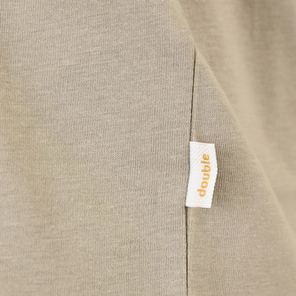 261TS-9125 T-SHIRT WITH DOUBLE PRESSED PRINT STONE BEIGE