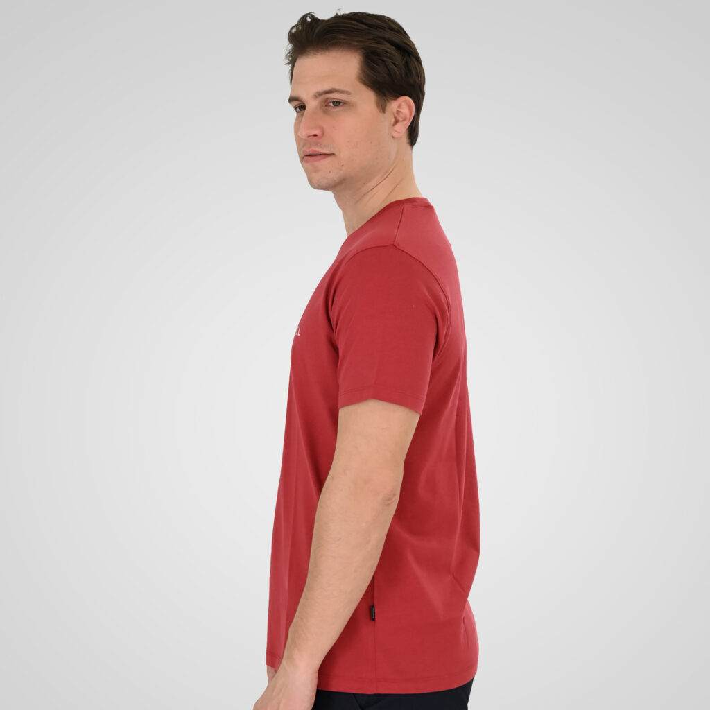 261TS-9125 T-SHIRT WITH DOUBLE PRESSED PRINT RED ROSE