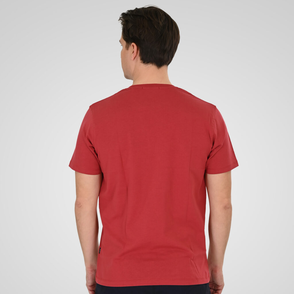 261TS-9125 T-SHIRT WITH DOUBLE PRESSED PRINT RED ROSE