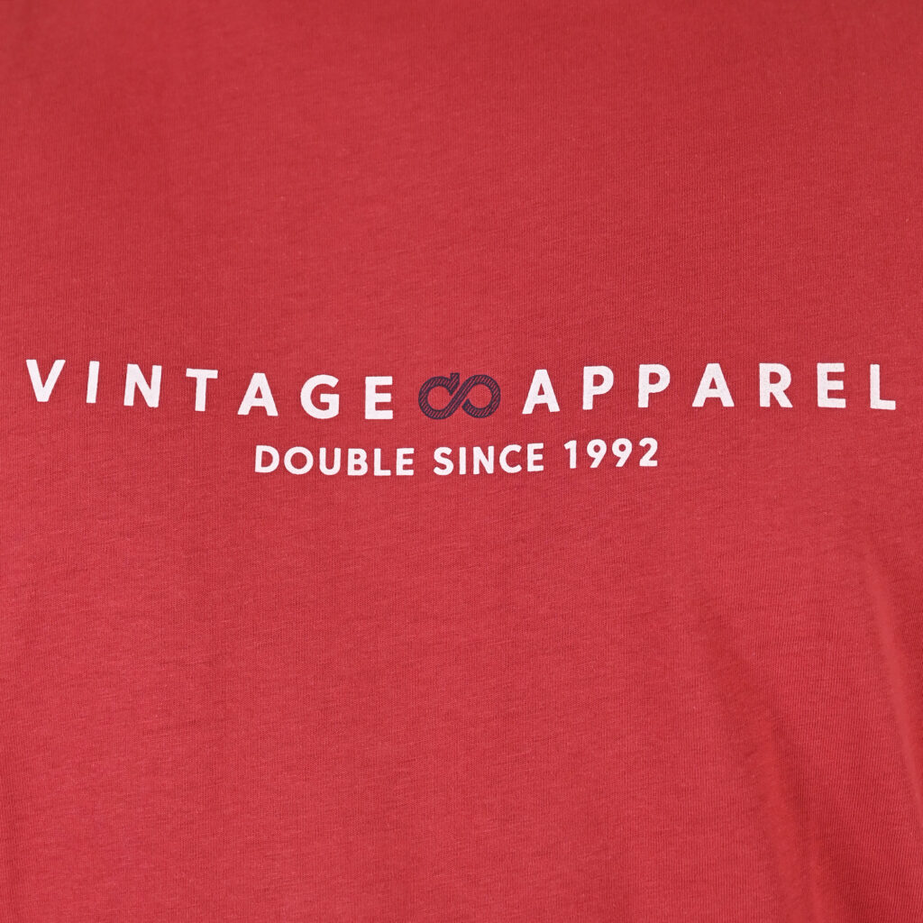 261TS-9125 T-SHIRT WITH DOUBLE PRESSED PRINT RED ROSE