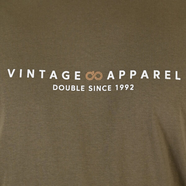 261TS-9125 T-SHIRT WITH DOUBLE PRESSED PRINT KHAKI