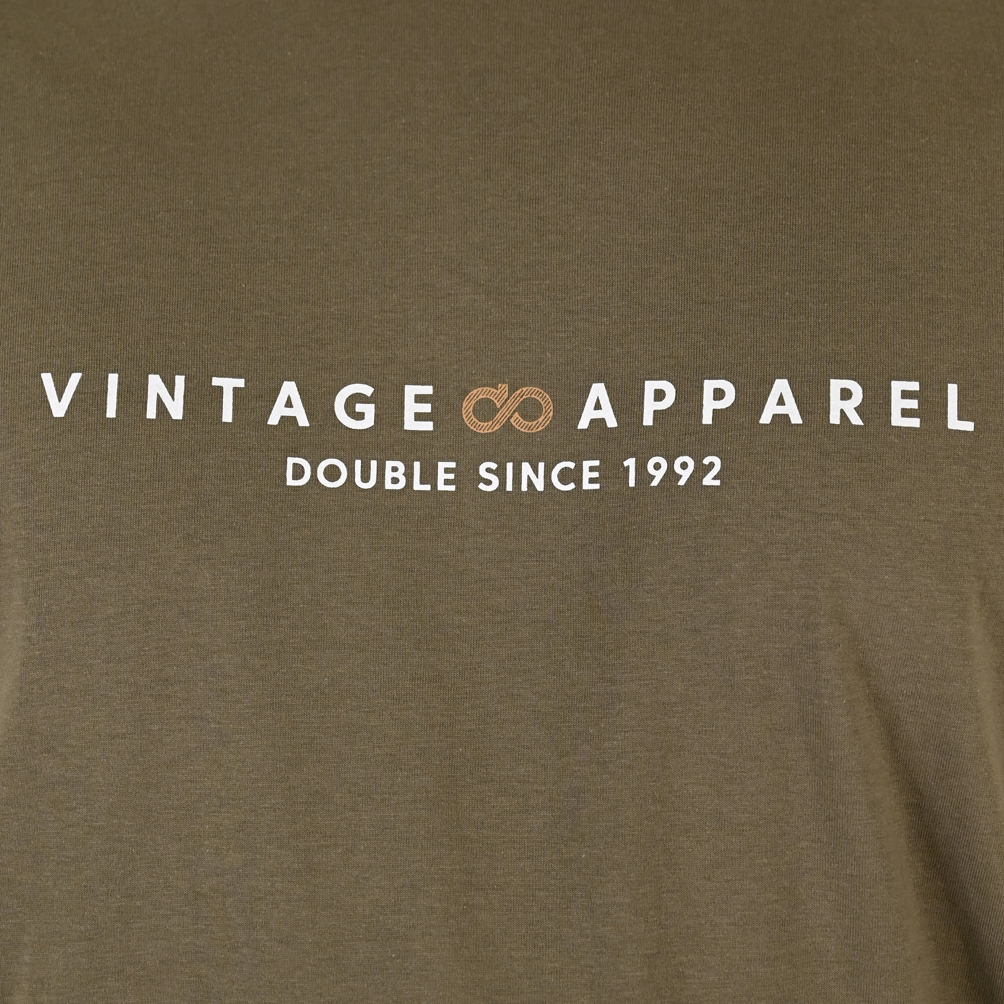 261TS-9125 T-SHIRT WITH DOUBLE PRESSED PRINT KHAKI - Image 5