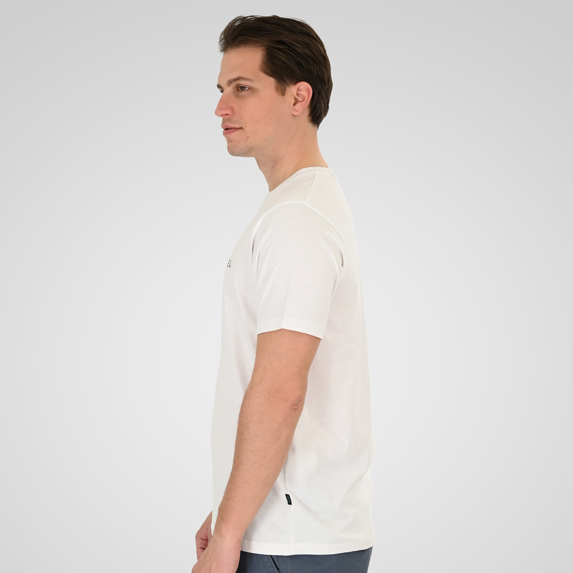 261TS-9125 T-SHIRT WITH DOUBLE PRESSED PRINT WHITE - Image 3