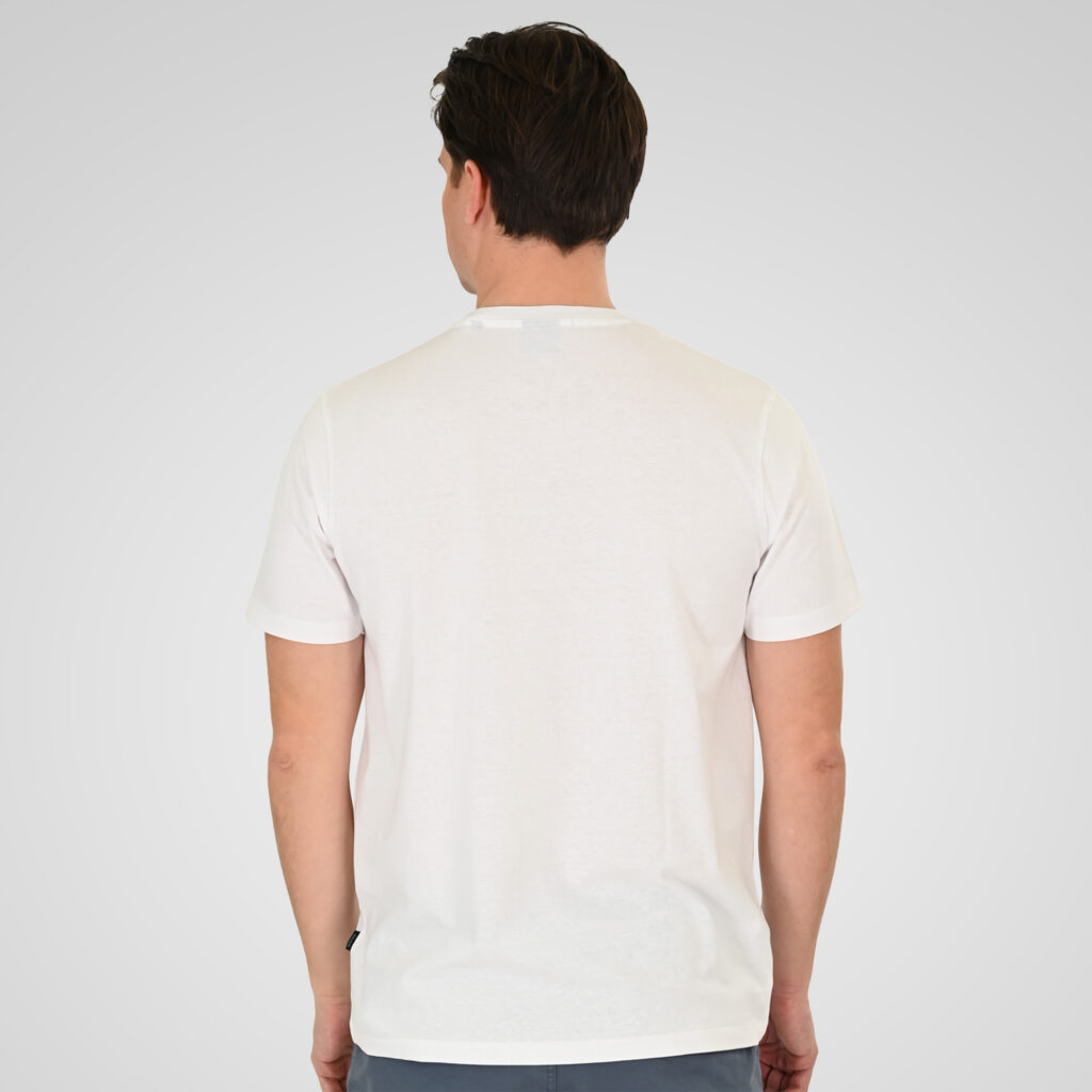 261TS-9125 T-SHIRT WITH DOUBLE PRESSED PRINT WHITE