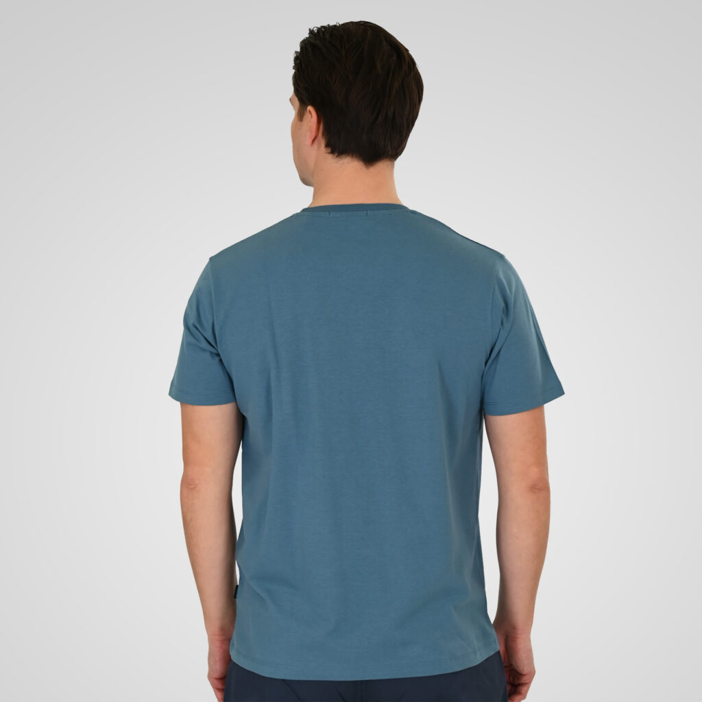 261TS-9125 T-SHIRT WITH DOUBLE PRESSED PRINT STONE BLUE