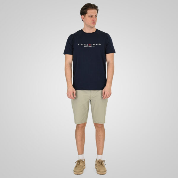 261TS-9125 T-SHIRT WITH DOUBLE PRESSED PRINT NAVY