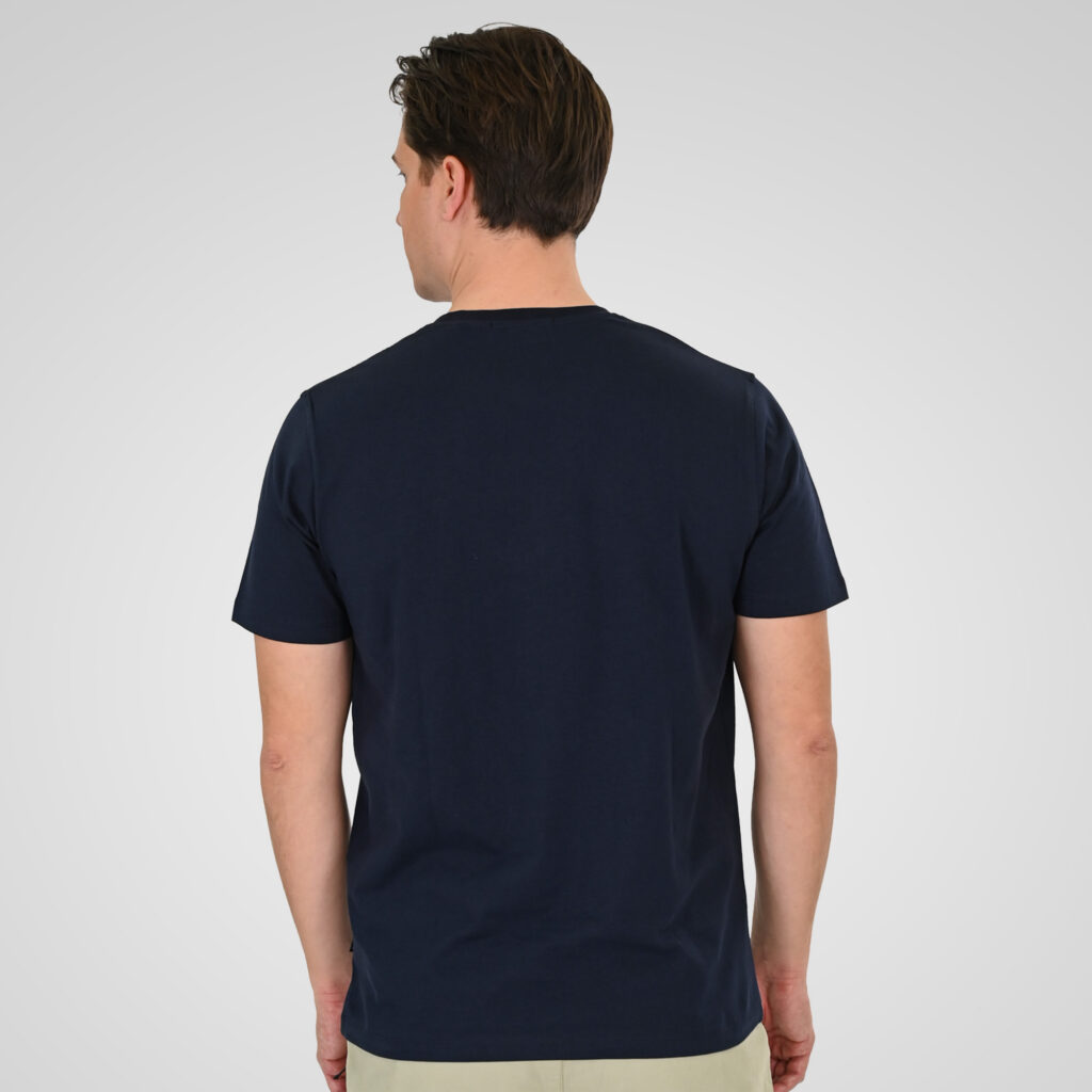 261TS-9125 T-SHIRT WITH DOUBLE PRESSED PRINT NAVY