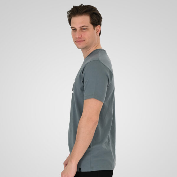 261TS-9127 T-SHIRT WITH DOUBLE PRESSED PRINT STEEL BLUE