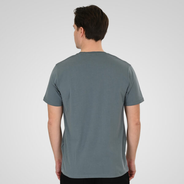 261TS-9127 T-SHIRT WITH DOUBLE PRESSED PRINT STEEL BLUE