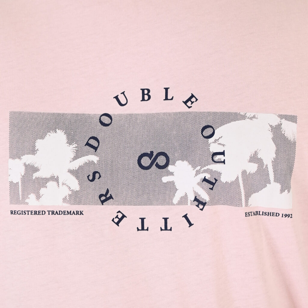 261TS-9127 T-SHIRT WITH DOUBLE PRESSED PRINT LT PINK
