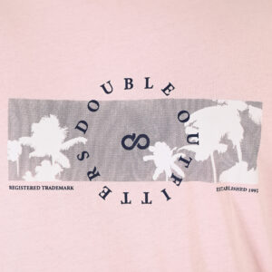 261TS-9127 T-SHIRT WITH DOUBLE PRESSED PRINT LT PINK - Image 5