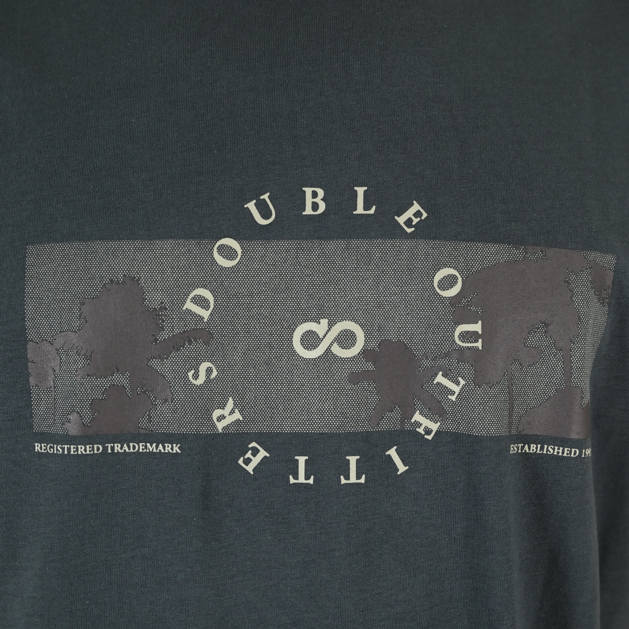 261TS-9127 T-SHIRT WITH DOUBLE PRESSED PRINT SHADOW GREY - Image 5