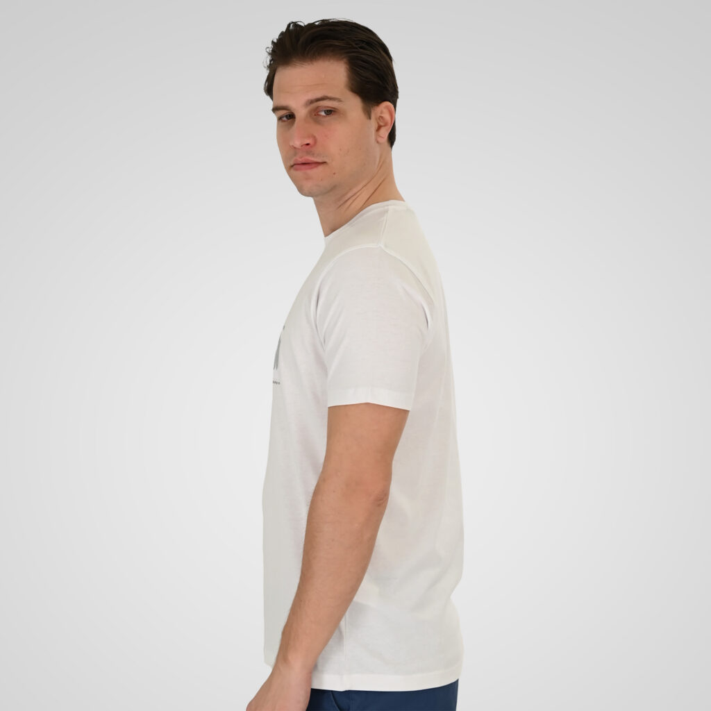 261TS-9127 T-SHIRT WITH DOUBLE PRESSED PRINT WHITE