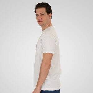 261TS-9127 T-SHIRT WITH DOUBLE PRESSED PRINT WHITE - Image 3