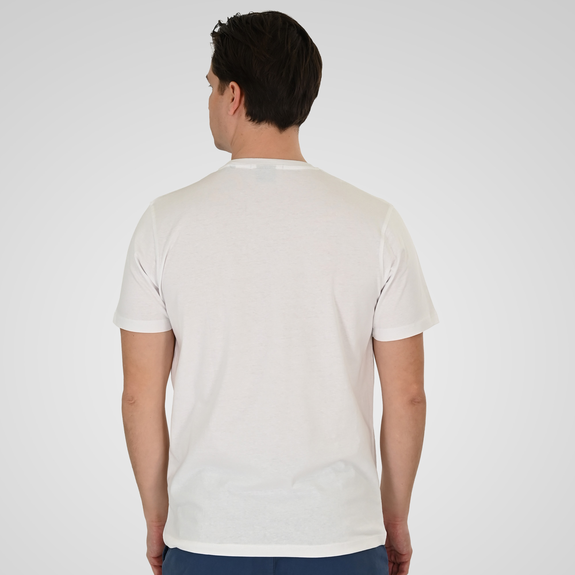 261TS-9127 T-SHIRT WITH DOUBLE PRESSED PRINT WHITE - Image 4