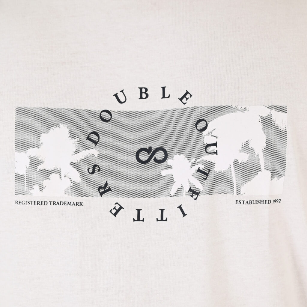 261TS-9127 T-SHIRT WITH DOUBLE PRESSED PRINT WHITE