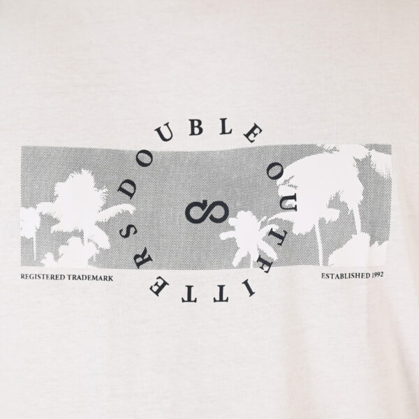 261TS-9127 T-SHIRT WITH DOUBLE PRESSED PRINT WHITE
