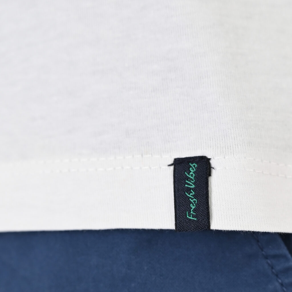 261TS-9127 T-SHIRT WITH DOUBLE PRESSED PRINT WHITE