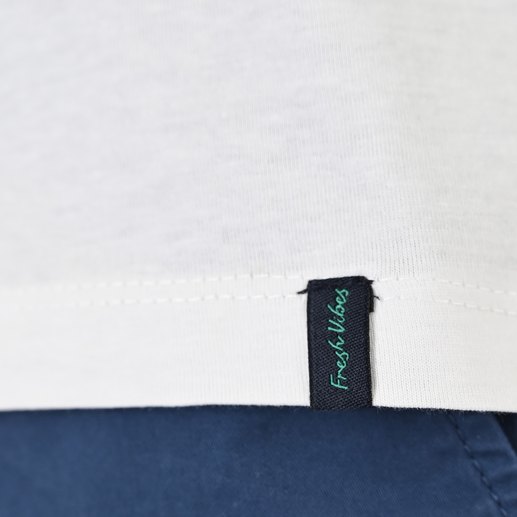 261TS-9127 T-SHIRT WITH DOUBLE PRESSED PRINT WHITE - Image 6