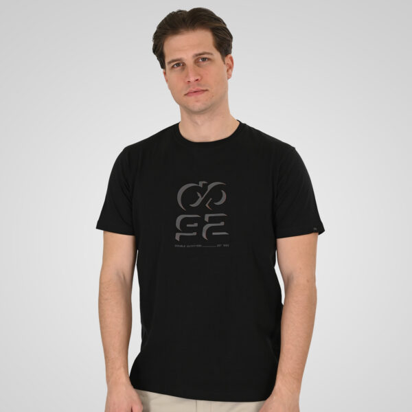 261TS-9128 T-SHIRT WITH HIGH DENSITY PRINT BLACK