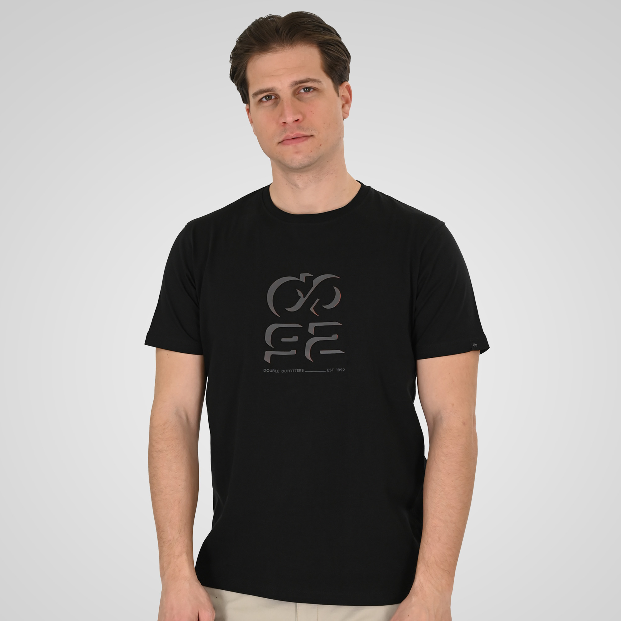 261TS-9128 T-SHIRT WITH HIGH DENSITY PRINT BLACK - Image 1