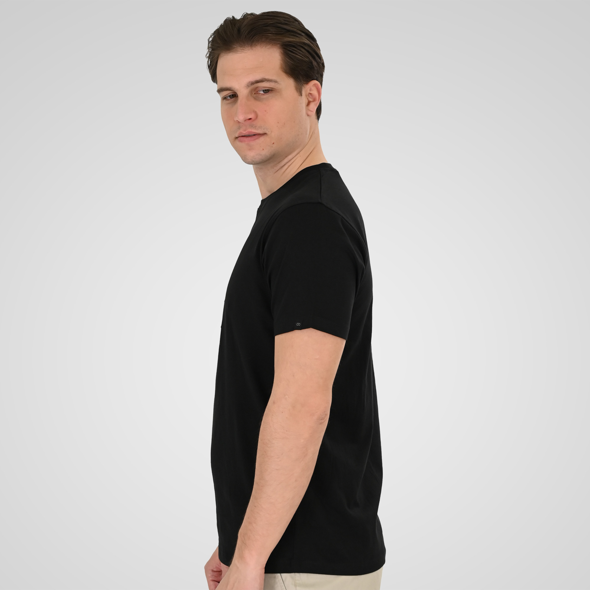 261TS-9128 T-SHIRT WITH HIGH DENSITY PRINT BLACK - Image 3