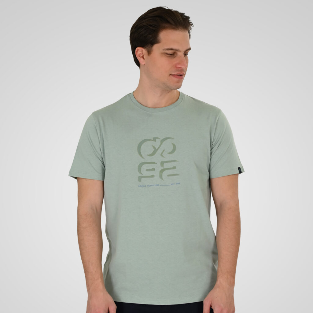 261TS-9128 T-SHIRT WITH HIGH DENSITY PRINT DUSTY AQUA