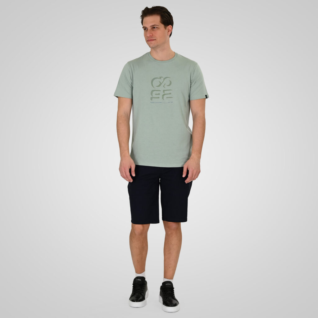261TS-9128 T-SHIRT WITH HIGH DENSITY PRINT DUSTY AQUA