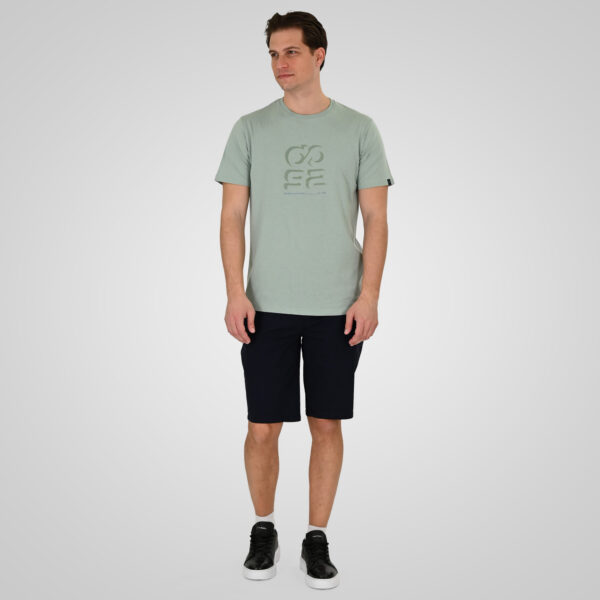 261TS-9128 T-SHIRT WITH HIGH DENSITY PRINT DUSTY AQUA