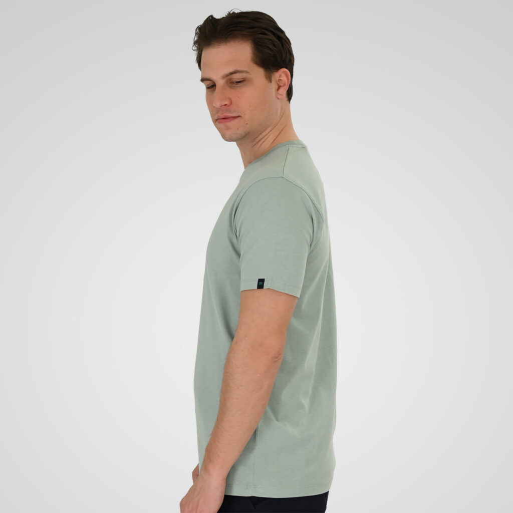 261TS-9128 T-SHIRT WITH HIGH DENSITY PRINT DUSTY AQUA