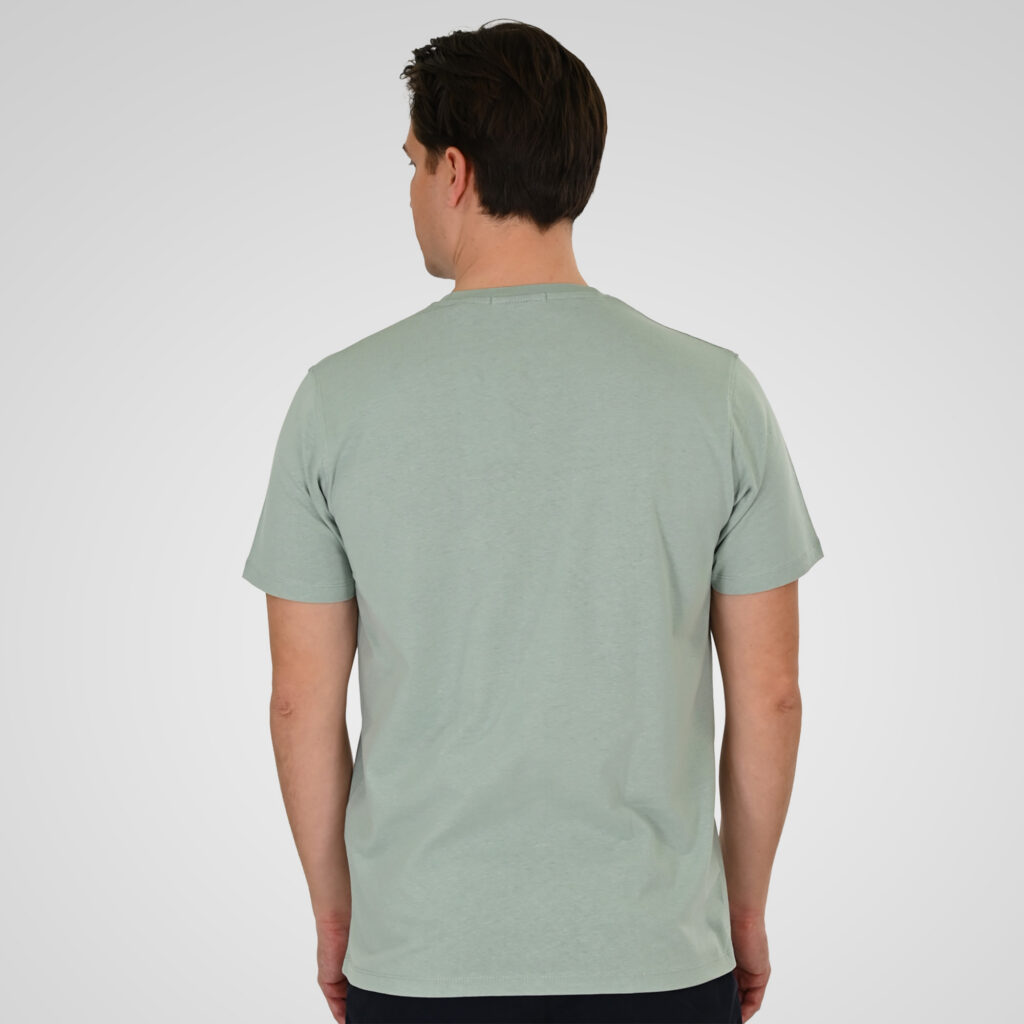 261TS-9128 T-SHIRT WITH HIGH DENSITY PRINT DUSTY AQUA